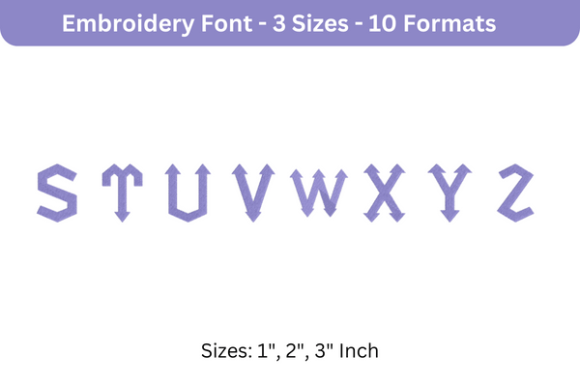 Arrowhead Lake Font Uppercase S to Z