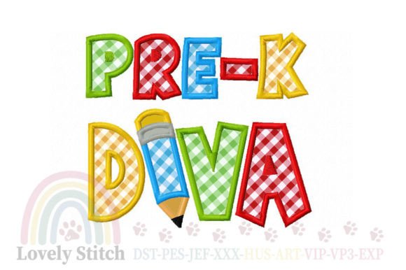 Back to School Embroidery for Pre-K