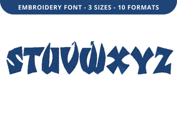 Battle Font S to Z: A Versatile Choice for Holiday Embroidery