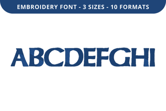 Bobbin Hood a to I: A Versatile Embroidery Font