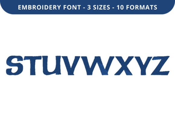Bobbin Hood S to Z: A Versatile Embroidery Font