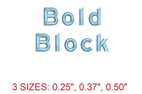 Bold Block Embroidery Font: A Stylish Addition