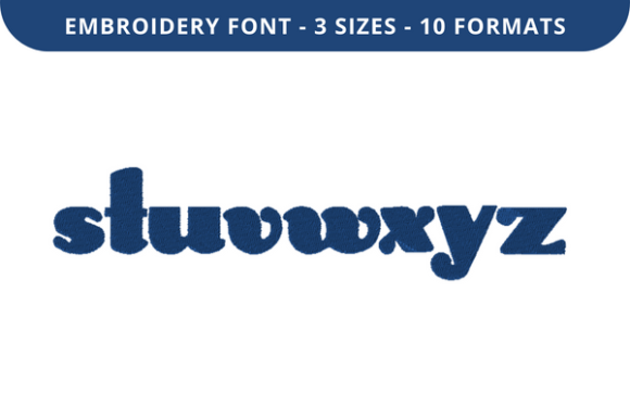 Bunny Ears S to Z: A Whimsical Embroidery Font