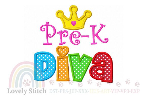 Charming Pre-K Diva: A Perfect Back to School Embroidery