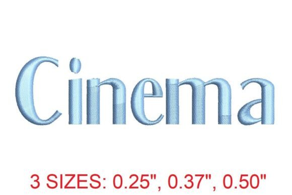 Cinema Embroidery Font: A Stylish Addition