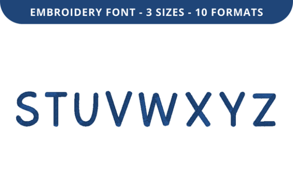 Cloudbird Font S to Z: A Stylish Embroidery Addition