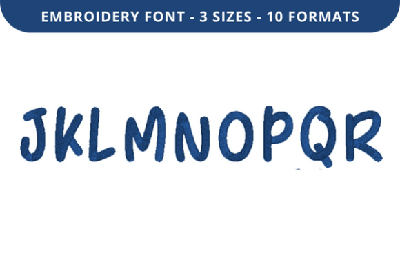 Easykisses Font J to R: A Stylish Embroidery Choice
