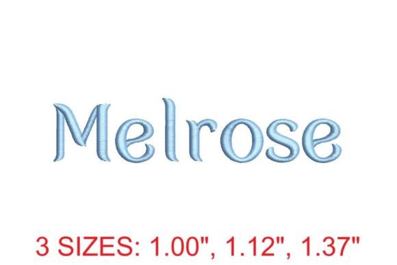 Elegant Melrose Embroidery Font for Creative Projects