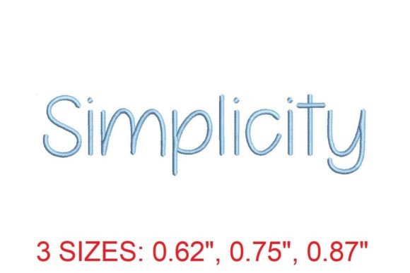 Elevate Your Projects with Simplicity Embroidery Font