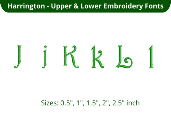 Harrington Font JKL: A Versatile Embroidery Choice