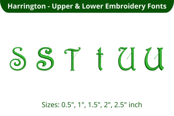 Harrington Font STU: A Charming Embroidery Choice