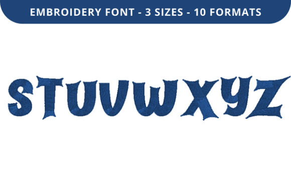 Haunting Sounds Font S to Z: A Spooky Yet Stylish Embroidery Choice
