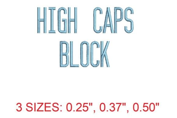 High Caps Block Embroidery Font Review