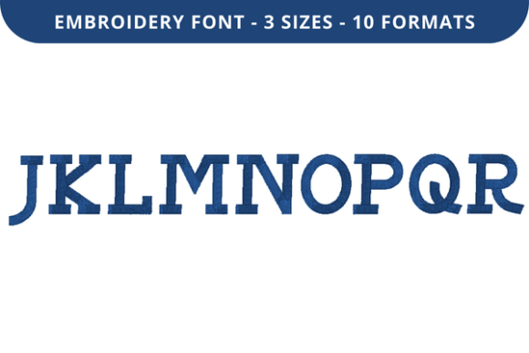 In Side Font J to R: A Versatile Embroidery Choice