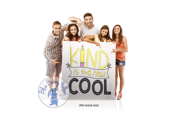 Kind is the New Cool: A Fresh Embroidery Design