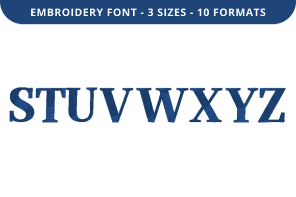Little Horse Font S to Z: A Stylish Embroidery Choice