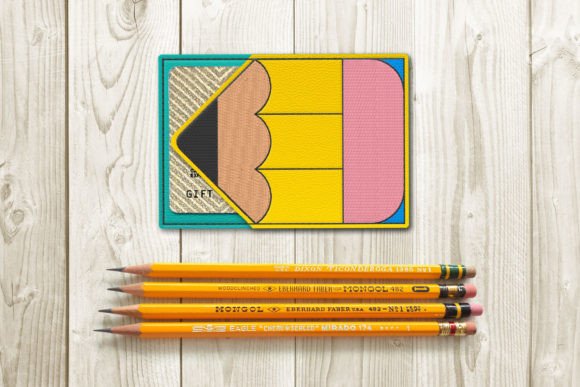 Pencil Gift Card Holder: A Charming ITH Applique