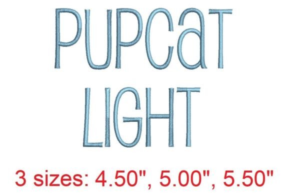 Pupcat Light Embroidery Font: A Detailed Review