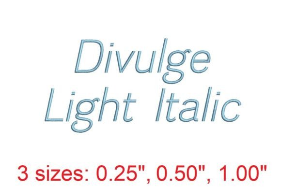 Review: Divulge LT IT Embroidery Font
