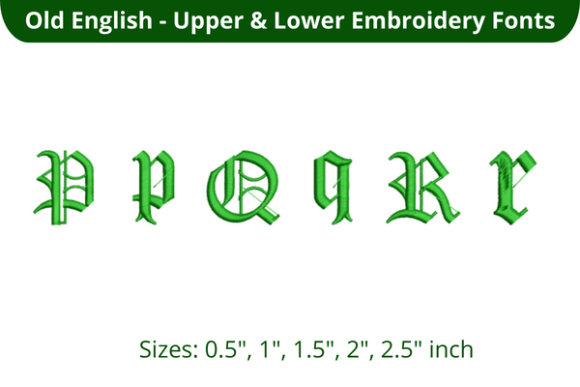 Review: Old English Font PQR for Etsy Sellers