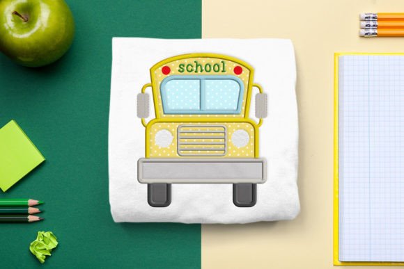 School Bus Applique: A Charming Back to School Design