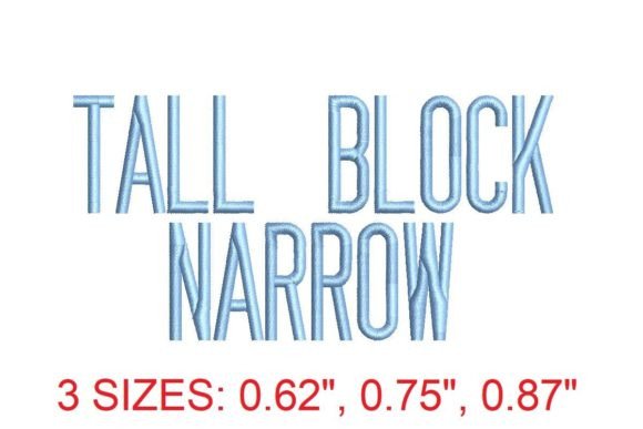 Tall Block Narrow Embroidery Font Review