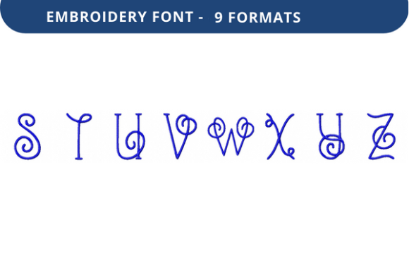Vine Nouveau Font S to Z: A Touch of Elegance
